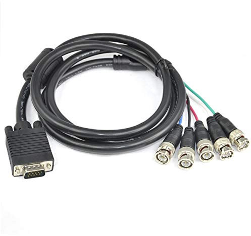SM-PC®, 2m VGA BNC Kabel, 5x BNC Stecker an 15pol HD Stecker #092