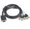 SM-PC®, 2m VGA BNC Kabel, 5x BNC Stecker an 15pol HD Stecker #092