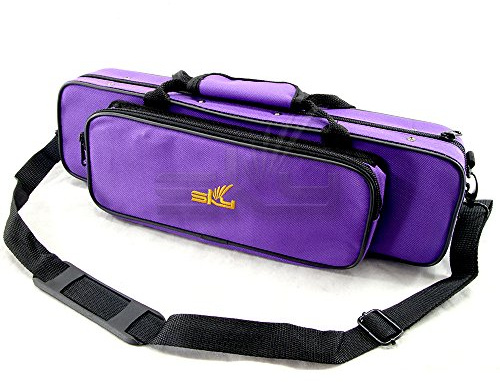 SKY C Flute Lightweight Case with Shoulder Strap (Purple)