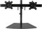 StarTech.com Supporto per doppio monitor VESA regolabile, Supporta monitor da 12 a 24'', Base a basso profilo (ARMBARDUO)