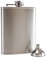 Hipflask - Flasque à alcool avec entonnoir - Bouteille en acier inoxydable de luxe pour votre boisson préférée - Couleur argent