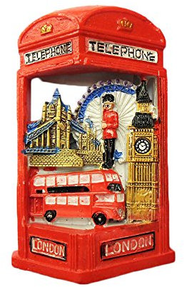 3D-Kühlschrankmagnet, London, England, Telefonzelle, Reiseaufkleber, Souvenir, Dekoration für Zuhause und Küche, Werbegeschenk