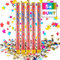 GOODS+GADGETS Konfetti-Kanone Konfetti-Shooter Party Popper Konfettikanone - XXL 100 cm Bunt - 5 Set