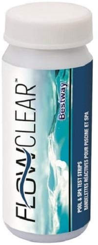 Bestway 2 X 3-in-1 Pool and Spa (Lay z Spa) Test Strips (50 strips) for Chlorine, PH and Alkalinity testing #58142