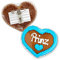 Lebkuchenherz mit Anstecker - Prinz - 8x8cm | Wiesn & Oktoberfest Anstecker | Tracht Anstecker & Oktoberfest Accessoires | Mini Lebkuchen Herz bestellen online von LEBKUCHEN WELT
