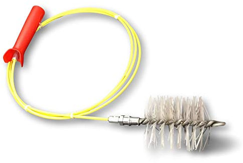 Kit ramonage poêle à pellet ou à bois | Brosse herisson ramonage synthétique | Diamètre 80 mm | Ramonage pour poêle à granulés | Conduits canalisations gouttières tuyaux | Kibros 4KIT8Sb