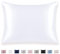 Texbee Silk Pillowcase, 22 Momme Mulberry Silk Pillowcases for Hair and Skin Health, Soft Smooth Breathable Cool Pure Pillow Case for Beauty Sleep, with Gift Box, 1pc (Queen 50x75CM, Pure White)