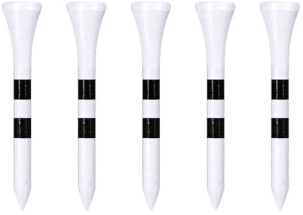 Zivisk Golf Tees Holz - 100 Stück 54mm Bambus Tees (Weiß)