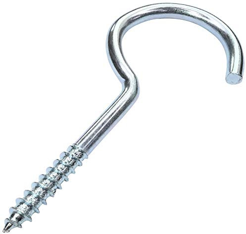 Aerzetix - Set di 20 pezzi - Gancio avvitabile per legno - Ø4.2x79mm - acciaio zincato - fai da te - strumenti di montaggio/ferramenta - C47868