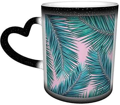 Keramik Tasse Palme Wärmeempfindliche Farbe ändernde Tasse in den Himmel Kaffeetassen personalisierte Geschenke