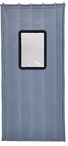Rideau De Porte Isolant Phonique, Rideau Anti Bruit,PU Résistant Aux Intempéries Imperméable Réduire Le Bruit Couverture De Protection Contre Le Froid Porte Du Salon (Size : 95x205CM)