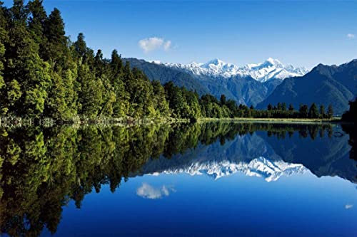 Jigsaw Puzzles For Adults 1000 Piece,New Zealand Mountains Lake Forest,Wooden Puzzles Toy Game Explore Creativity And Problem Solving
