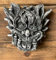 STONE GARDEN SMALL GREMLIN GARGOYLE HAND ON FACE WALL PLAQUE ORNAMENT