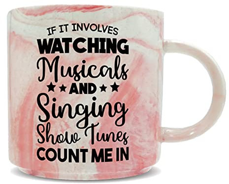 Hippowarehouse If It Involves Watching Musicals & Singing Show Tunes Count Me in Printed Mug Various Colour Options Ceramic Cup Kitchenware 11oz