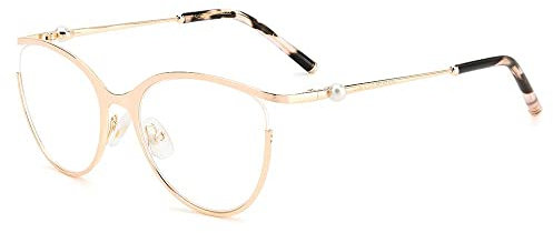 Carolina Herrera Demo Cat Eye Damen Brille CH 0007 0DDB 53, Goldenes Kupfer