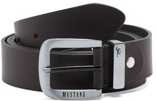 MUSTANG Leather Belt W130 Darkbrown