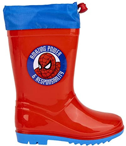 Spiderman Stivali Pioggia PVC Red, Gomma, Multicolore, Taglia Unica