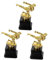 Sosoport 3 Stück Taekwondo-Trophäe Sport-Dekoration Kinderpreise Fußball-Dinge Film- -Auszeichnung Trophäe Trophäe Für Kindergarten Kampfsportler-Statue Kunststoff