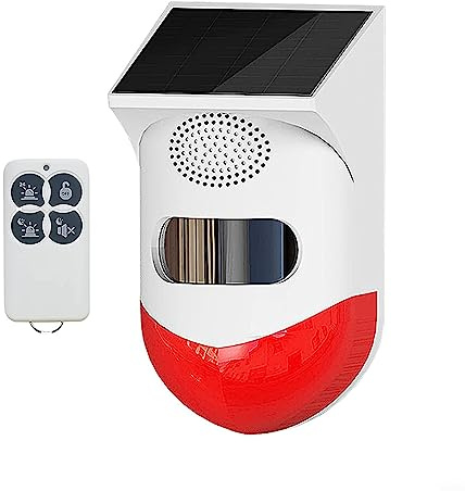 Solar Motion Sensor Alarm,Waterproof Motion Sensor Solar Sound Light Alarm With Motion Detector For Home,Farm,Office,Yard,Garden