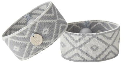 Blisslets Cartagena-Kollektion gegen Übelkeit, stilvolle Armbänder zur Linderung von Übelkeit bei Morgenkrankheit, Nürrauch-/Nebel, Größe M – 14 cm – 16 cm