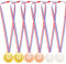 VIEVRE Medaillen Kindergeburtstag, Gold Silber Bronze Medaillen, Medaille, Medaillen Kinder für Kinder Medaillen Geburtstag Spiele Sports Wettbewerbe Party(9 Stück)