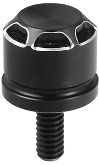 A ABSOPRO Boulon De Siège Moto Pour Harley Davidson Sportster 96-03 1pc | Noir, Alliage D'Aluminium, Sportster, Touring, Softail, Taille 33x20mm, Filetage 1/4-20, Remplacement Direct