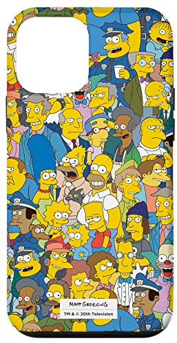 Die Simpsons Springfield-Charaktere drucken Hülle für iPhone 12 mini