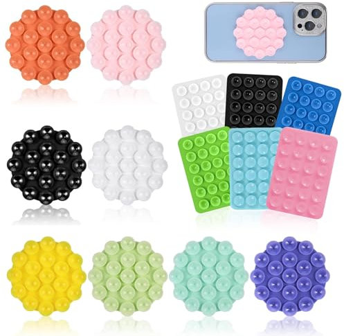 KAYEF Ventosa para Teléfono Móvil, 14 Piezas de Silicona, Soporte Multiusos para Coche (Colores Mezclados)