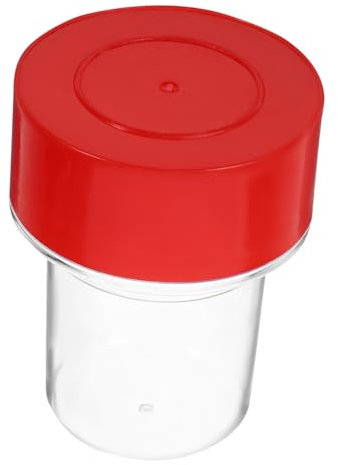 FUNOMOCYA Kunststoff-siegelbox Für Stempel Runde Design-box Kompakt Mit Gewindeverschluss Leere Aufbewahrungsbox Für Stempelbehälter