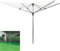 50m Rotary Clothes Airer Dryer Outdoor Laundry Washing Line Ground Plastic Socket & Protective Cover 4 Arm (50m Rotary Airer)