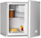 KLARSTEIN - Mini Bar, Mini Frigo, Frigorifero, 46 L, 47x49,5x44,4 cm, Silenzioso, Ripiano, Vano sullo Sportello, 1 Bottigliera, Piccolo Freezer con Vassoio, Temperatura Regolabile, Argento
