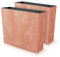 IMJ-Global Lot de 2 pots à fleurs rectangulaires Urbi Square Case Beton Effect en plastique 58 x 18 x 49,8 cm pour intérieur extérieur en terre cuite 44 litres design moderne