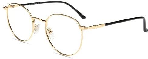 Firmoo Lesebrille mit Sehstärke 0.5x Blaulichtfilter Sehhilfe Gläser Lesehilfe Lesebrille Blendfrei Kratzfest