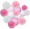 16 Stück Grüne Pompons Dek, 3 Stück Papier Girlande Hängende Dekoration für Babypartys Dekoration Birthday Party Karneval Birthday Deko ﻿