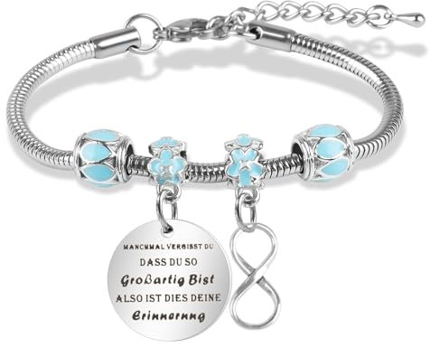 Inspirierendes Armband Manchmal Vergisst Du Dass Du Groβartig Bist, Verstellbar Glücksbringer Armband für Mädchen Geschenke, Armband Damen Geburtstagsgeschenk für Frauen Besten Freunde Töchter Mutter
