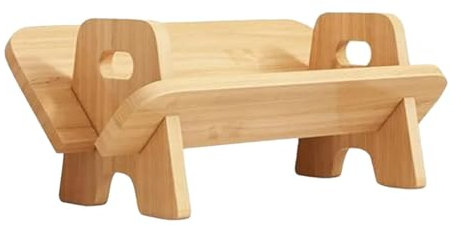 Generisch Schreibtisch-Bücherregal,Tisch-Bücherregal - Tisch-Bücherregal, kippbares Bücherregal aus Holz,Stabiles Bücherregal, Bücherregal für Wohnzimmer, Büro, Schlafzimmer