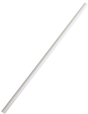3000 Stück NATUREStar Bio Papiertrinkhalme Classic, einfarbig | FSC®-Mix, L: 19,7cm, weiß, Ø: 0,6cm, Karton, Strohhalme Papier, Trinkhalme, Papierstrohhalme