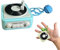 Generic Mini Retro Tape Recorder Schlüsselanhänger, tragbarer dekorativer Tape-Player, beschreibbarer Schlüsselanhänger, Geschenk (blau)