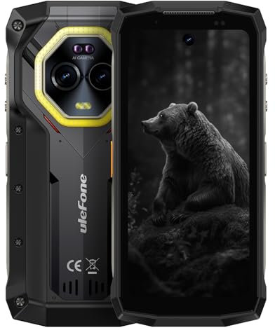 Ulefone Armor Mini 20 4G Smartphone Resistente, Tamaño de Palma, 16GB+256GB, Batería 6200mAh Carga Inalámbrica, Cámara de Visión Nocturna 64MP+50MP, 4.7 HD+90Hz, IP68 IP69K Android 14, NFC GPS