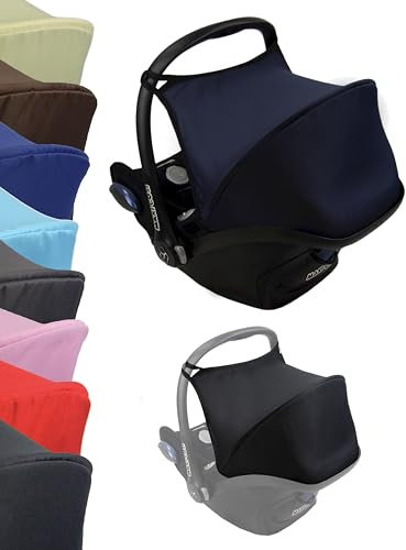 Sonnenverdeck Sonnendach [Sonnenschutz für Babyschale] kompatibel mit Maxi Cosi Cabrio Fix Gruppe 0 +GP (marine)