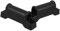 SOLUSTRE 2 Pièces Accessoires De Pieds Inclinables Fixation Repose-Pieds De Chaise Curseur De Repose-Pieds pour Chaise De Jeu Curseurs De Repose-Pieds De Chaise Plastique Black