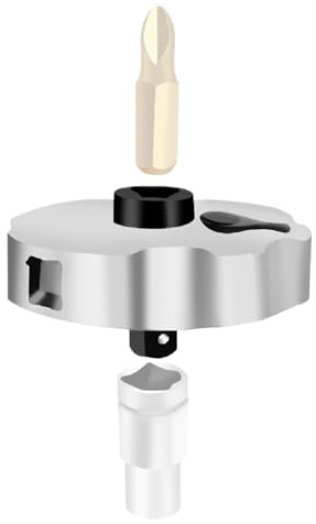 Hogvinnatil Gimbal Ratchet - Mini 6.35 mm Socket - Multifunctional Portable 72 Teeth for DIY Projects, Hydraulics, Car Repairs and HVAC Installations