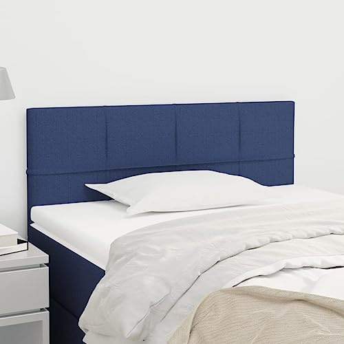 Holamys Kopfteil Blau 80x5x78/88 cm, Stoff, Höhenverstellbar, Langlebiges Polster Kopfteil für Einzelbett, Schlafzimmer Dekor, Atmungsaktiver Bezug