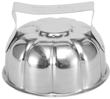 Stainless Steel Rice Shaper - Chrysanthemum and Papaya Fried Rice Mould with Handle, Professional Omurice Omelette Ricee Press, 304 Food-Grade Metal Sushi Shaper, 10.5cm/16.5cm