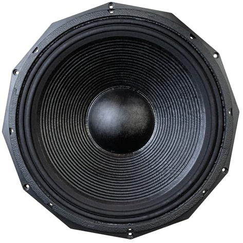 BishopSound BWP18/8 ohm, 18” Subwoofer Driver 3600W Program Power, 1800W RMS – Professional PA Sub Bass Speaker Woofer – 5” Voice Coil High Power Replacement Driver for DJ, Sound Systems & Bass Bins