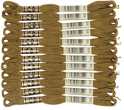 DMC 6-Strand Embroidery Cotton Floss, Dark Golden Olive