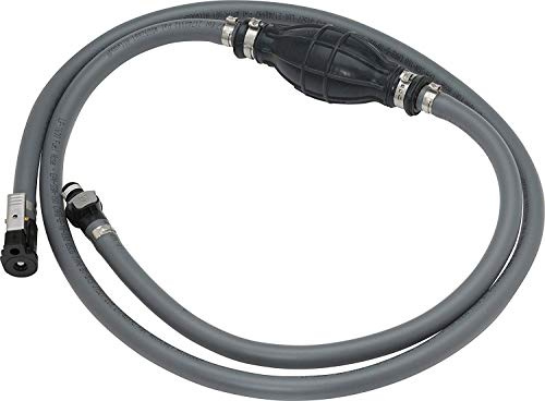 Attwood Yamaha Marine Fuel Line Kit, EPA Compliant, 6 Feet Long, 3/8-Inch Diameter Hose with Tank & Engine Fittings, includes Sprayless Connectors (Tank-side Fitting), Primer Bulb, 93806YUS7