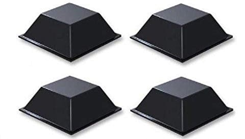 ElectromartUK 4 X SELF ADHESIVE STICK ON RUBBER FEET 21MM X 21MM X 8MM
