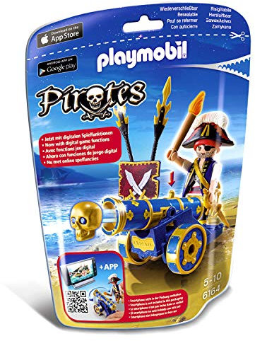 PLAYMOBIL 6164 Blaue App-Kanone mit PiratenOffizier