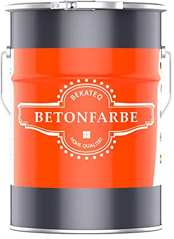 BEKATEQ 1K Betonfarbe Platingrau, 10L I Bodenbeschichtung, Fußbodenfarbe außen & innen I Betonversiegelung & abriebfester Bodenbelag, Bodenfarbe für Werkstatt, Keller, Industrie LS-470